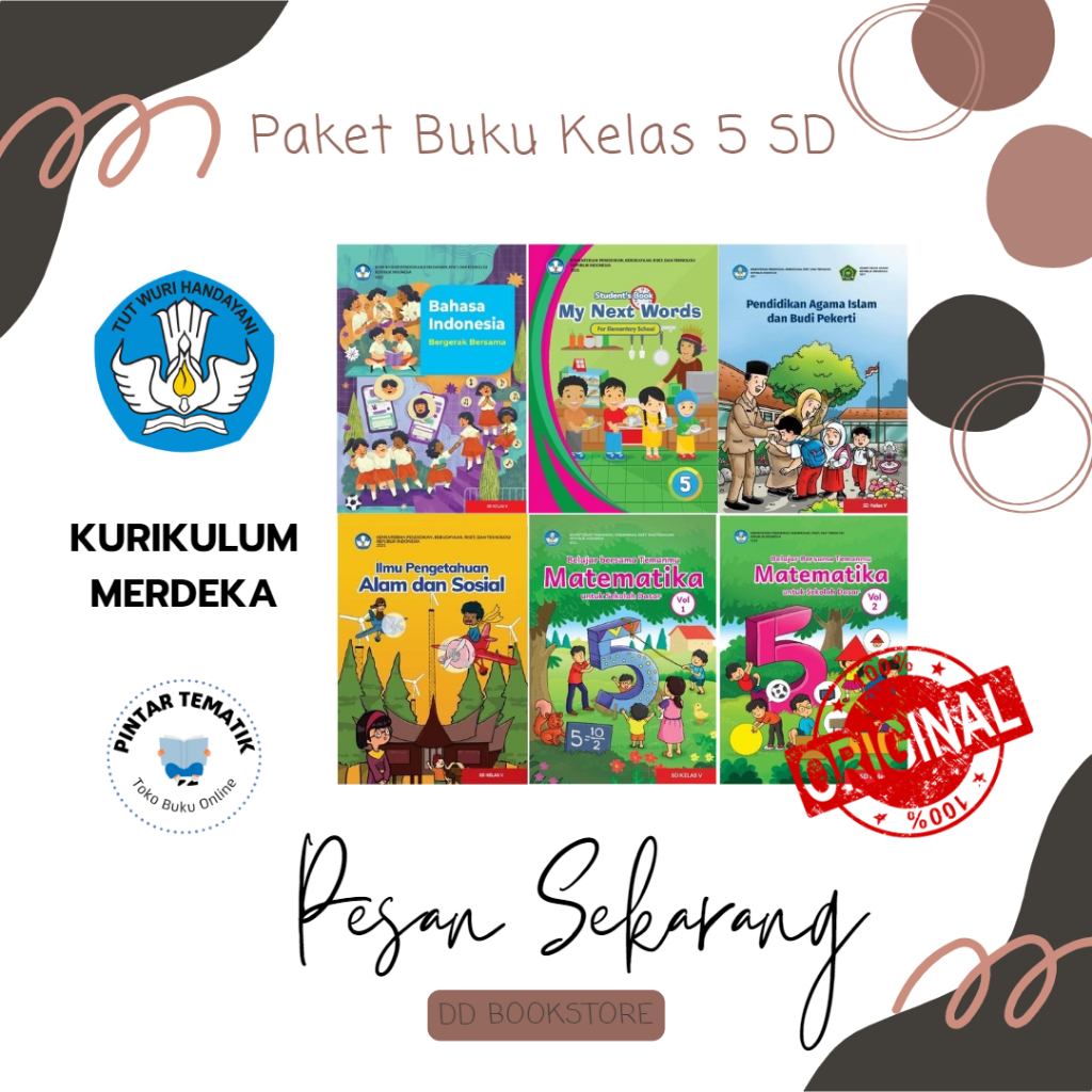Jual Paket buku kelas 5 SD kurikulum merdeka | Shopee Indonesia