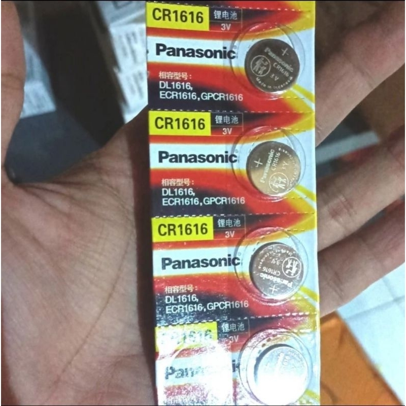 Jual batere baterai battery CR1616 CR-1616/5BC batere panasonic CR1616 ...