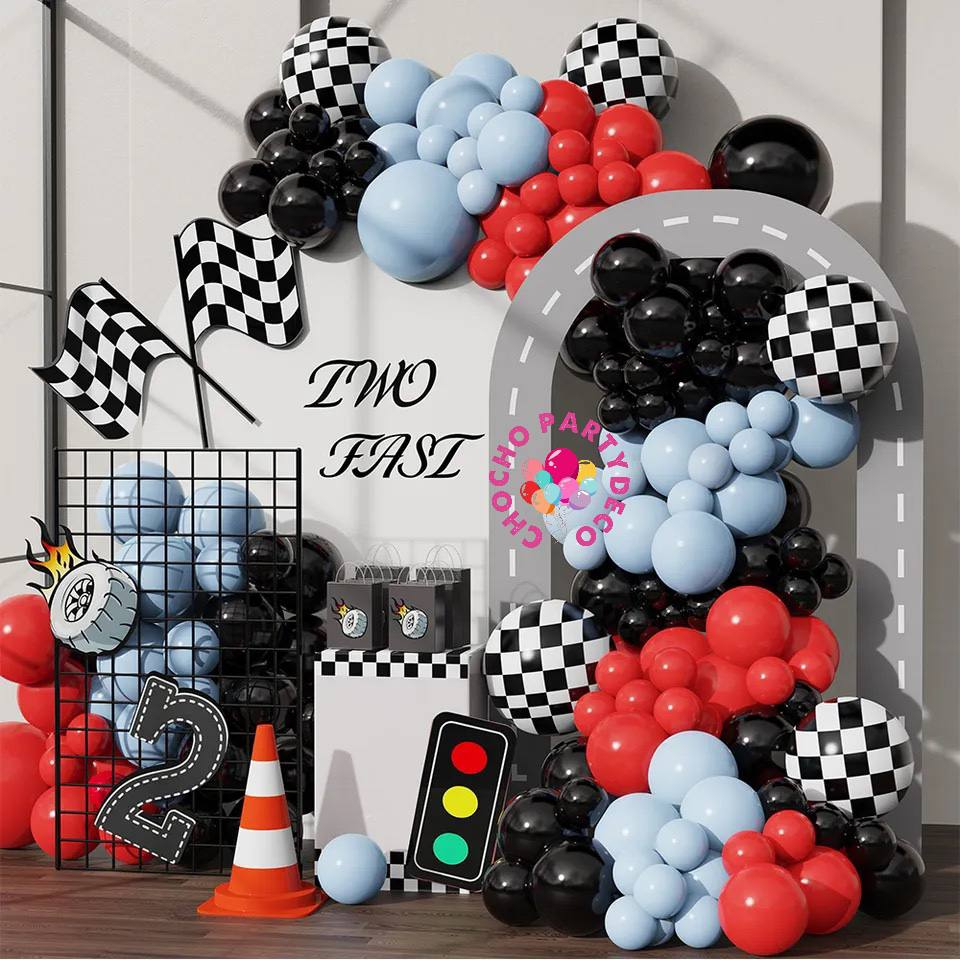 Jual Paket Balon RACE CAR HOTWHEELS GARLAND 155pc / Dekorasi Ulang ...