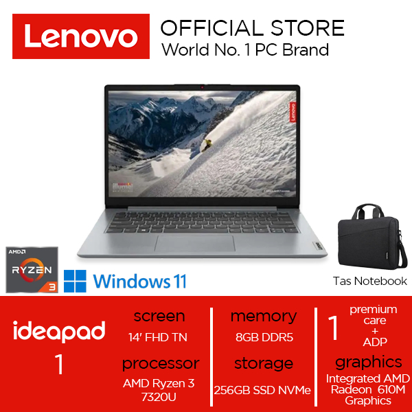 Jual Lenovo Ideapad Slim 1 14AMN7 Ryzen 3 7320U 8GB 256GB Win 11 OHS ...