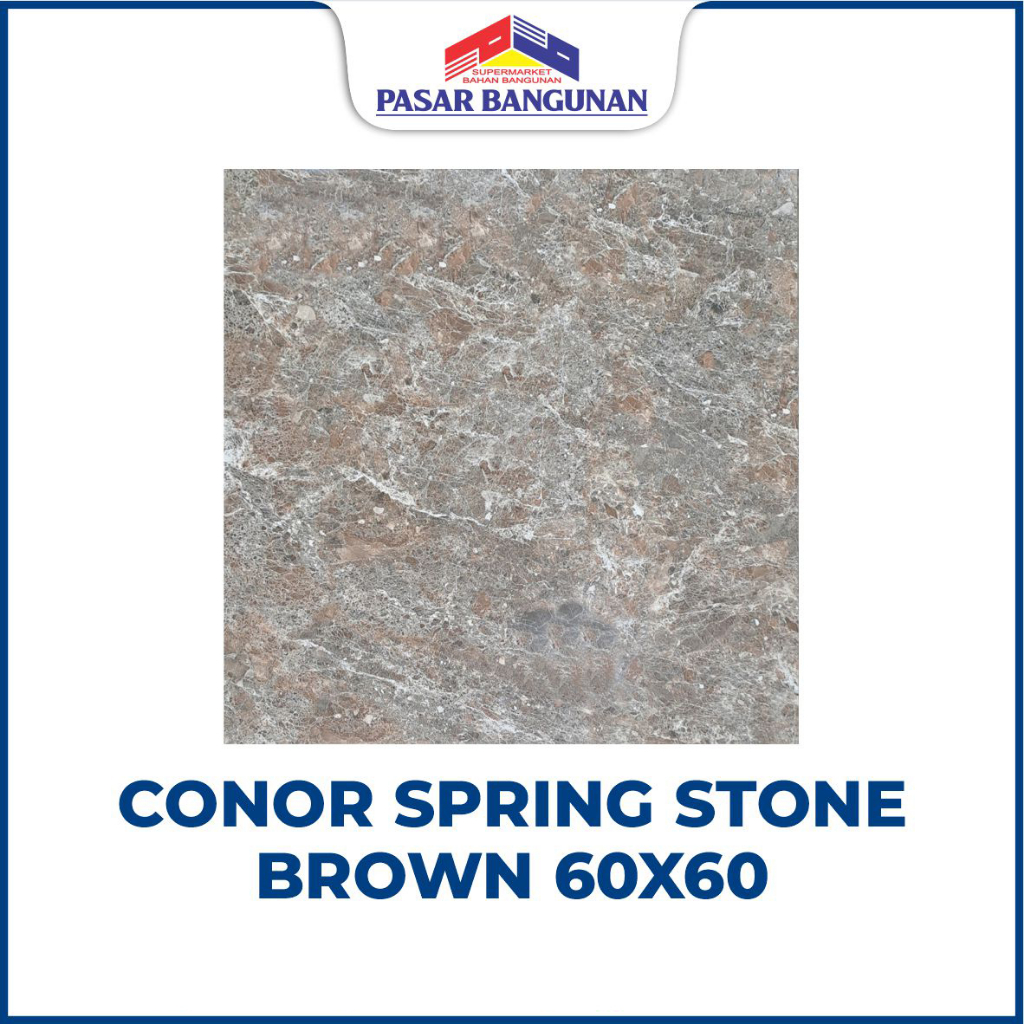 Jual Granit Conor Spring Stone Brown 60x60 | Shopee Indonesia