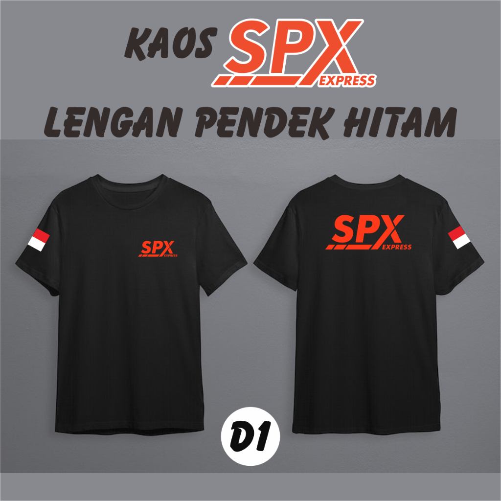 Jual Kaos SPX EXPRESS ( Logo Baru )/Sablon DTF/Hitam | Shopee Indonesia