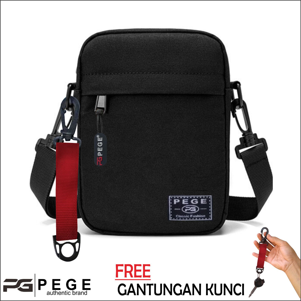 Jual NUZ - Tas Selempang Bahu Pria PEGE Slingbang Model Casual - PG ...