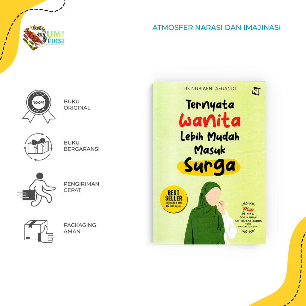 Jual Buku Bacaan Islam Ternyata Wanita Lebih Mudah Masuk Surga (Cover Baru) Iis Nur'aeni