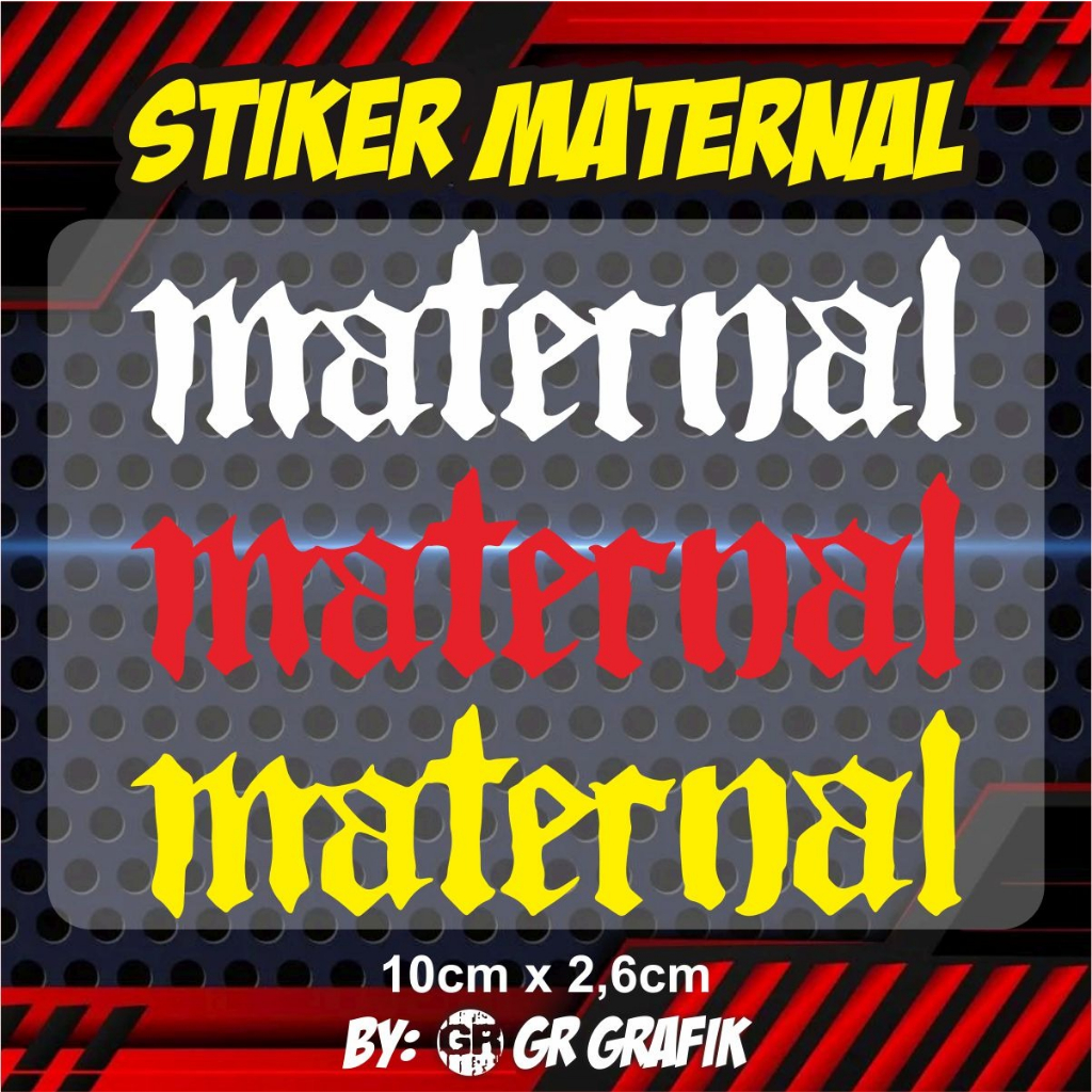 Jual Stiker Cutting Tulisan Maternal Murah Tanpa Minimal Order Shopee