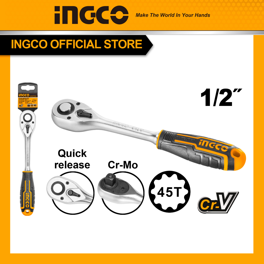 Jual (INGCO) - INGCO Kunci Gagang Rachet Handle 1/2