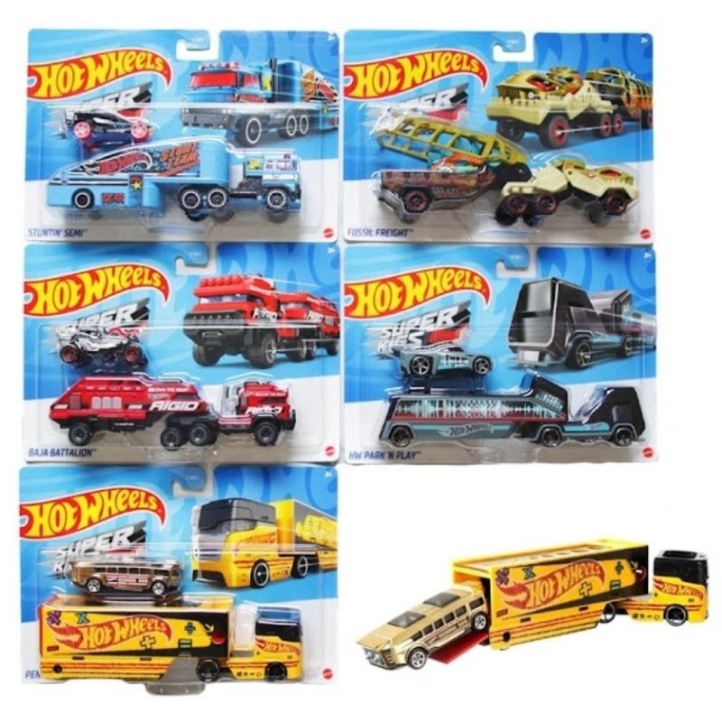 Jual Hot Wheels Super Rigs Truck Hauler Transparant Hotwheels | Shopee ...