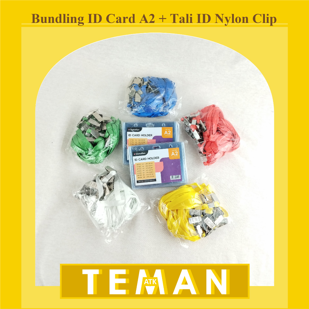 Jual Bundling ID Card A2 + Tali Nylon Clip Besi (NYL) | Shopee Indonesia