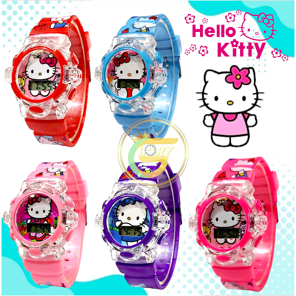 Jual Model Terbaru Jam tangan digital anak karakter cewek ada lampu dan ...