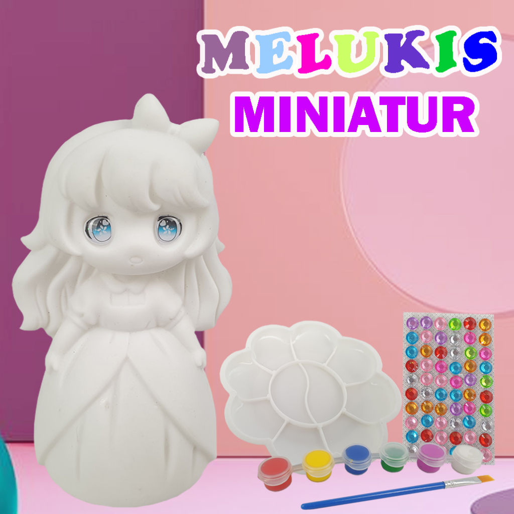 Jual Mainan Edukasi Melukis Patung/ Mewarnai Patung DIY Painting