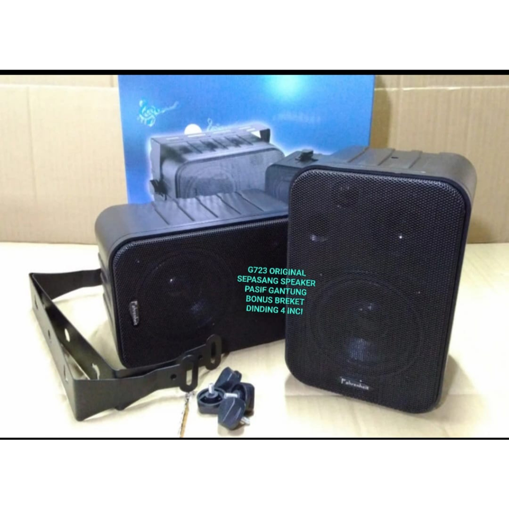 Jual G723 ORIGINAL SEPASANG 1 SET SPEAKER GANTUNG 4 INCI BONUS ...