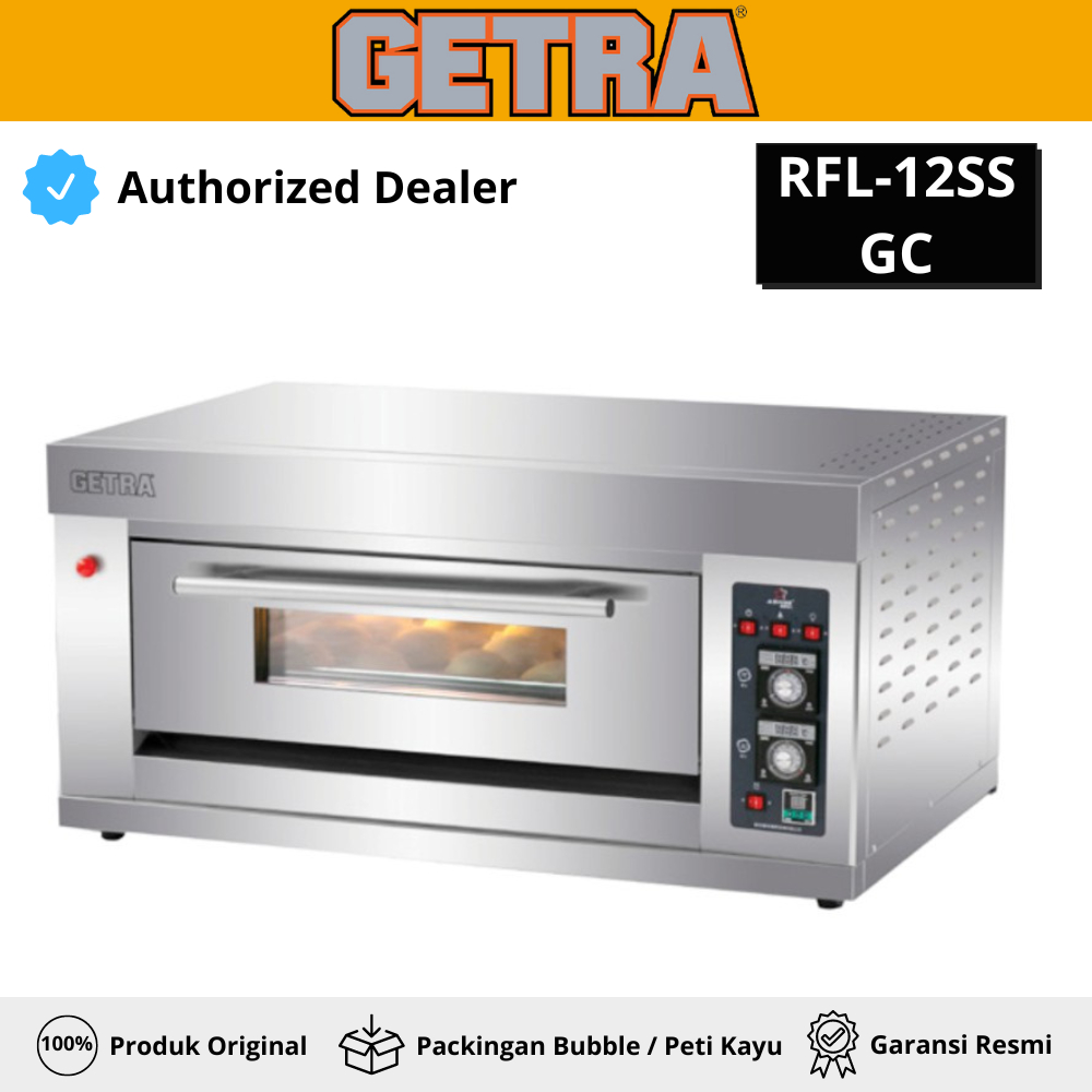 Jual Oven Gas Roti Getra Rfl12ssgc Oven Roti Gas 1 Deck 2 Tray Garansi