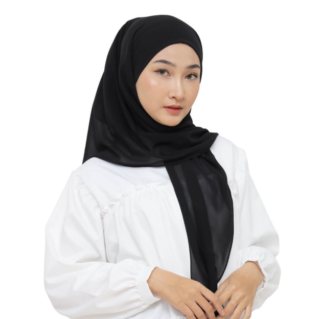 Hijaberies Olivia Square Instan Hijab Segiempat Instan Bandana Oval Malay