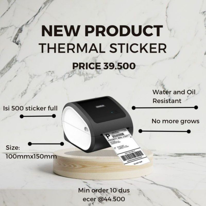 Jual STICKER THERMAL / THERMAL STICKER | Shopee Indonesia