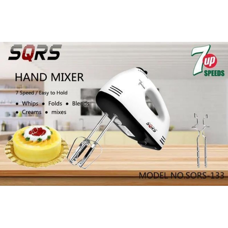 Jual Hand Mixer Sqrs Mixer Tangan Pengaduk Adonan 7 Speed Handmixer