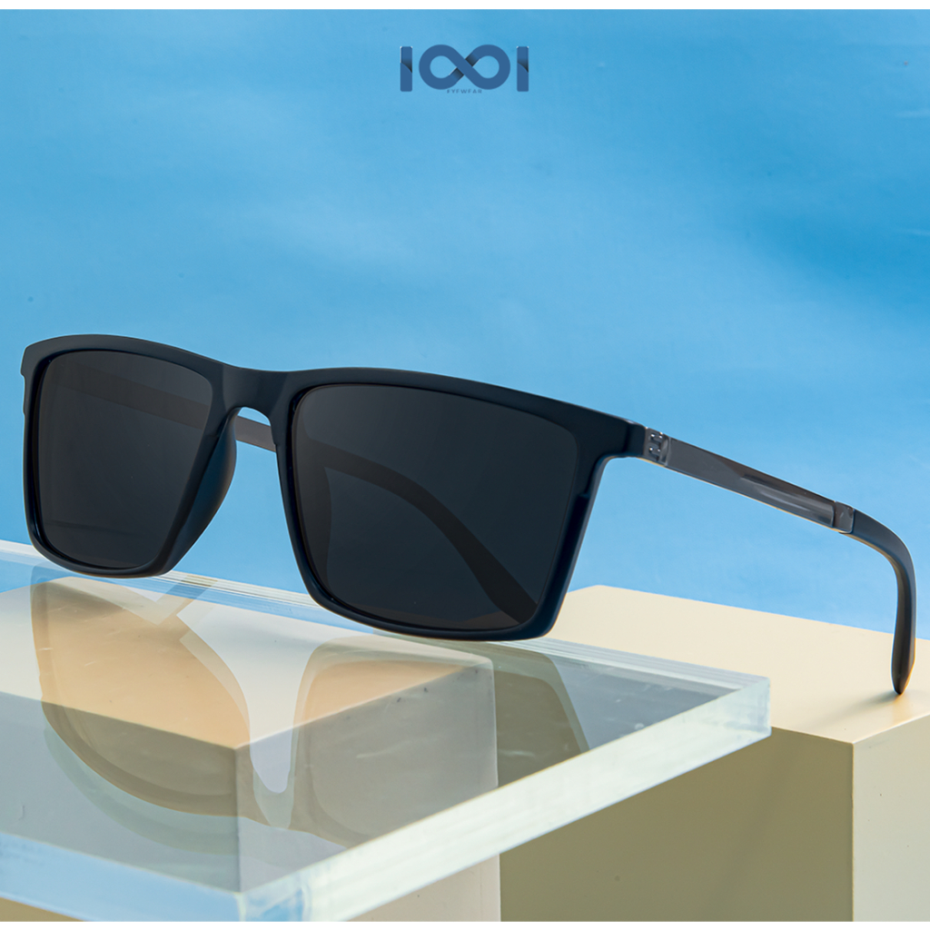 Jual IOOI Eyewear - Kacamata Sunglasses Kotak Plastik Kokoh Metal PC