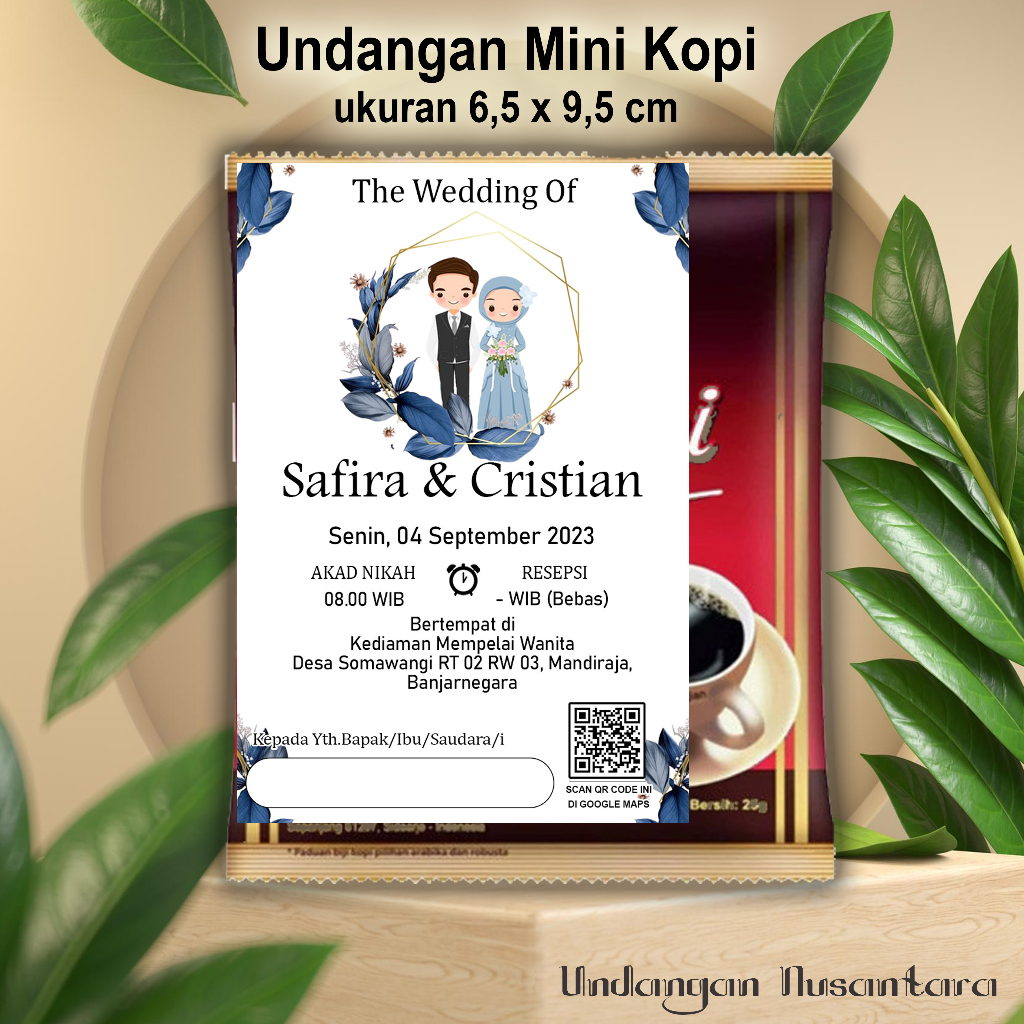 Jual undangan pernikahan mini kopi | Shopee Indonesia