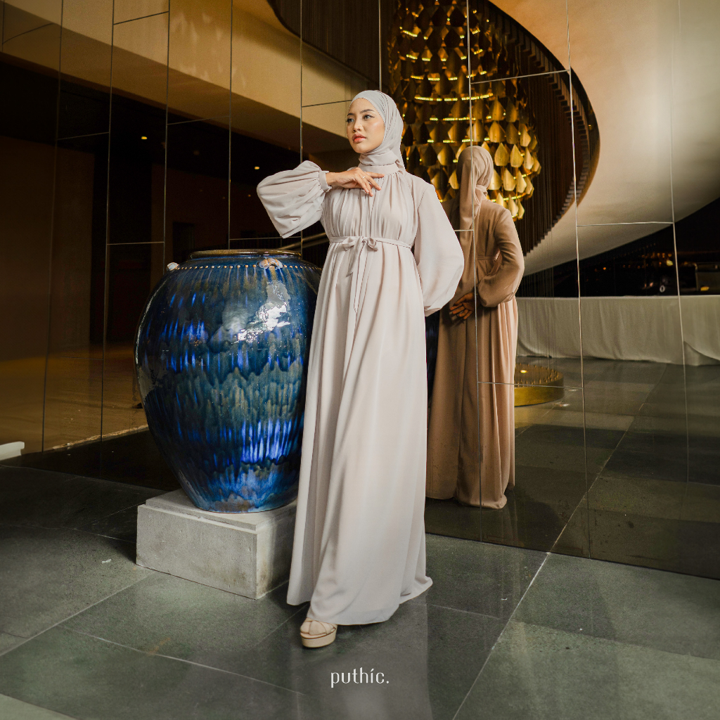 Jual PUTHIC - ADYA DRESS -Ceruty series-Simple-Elegant-Casual-Formal ...