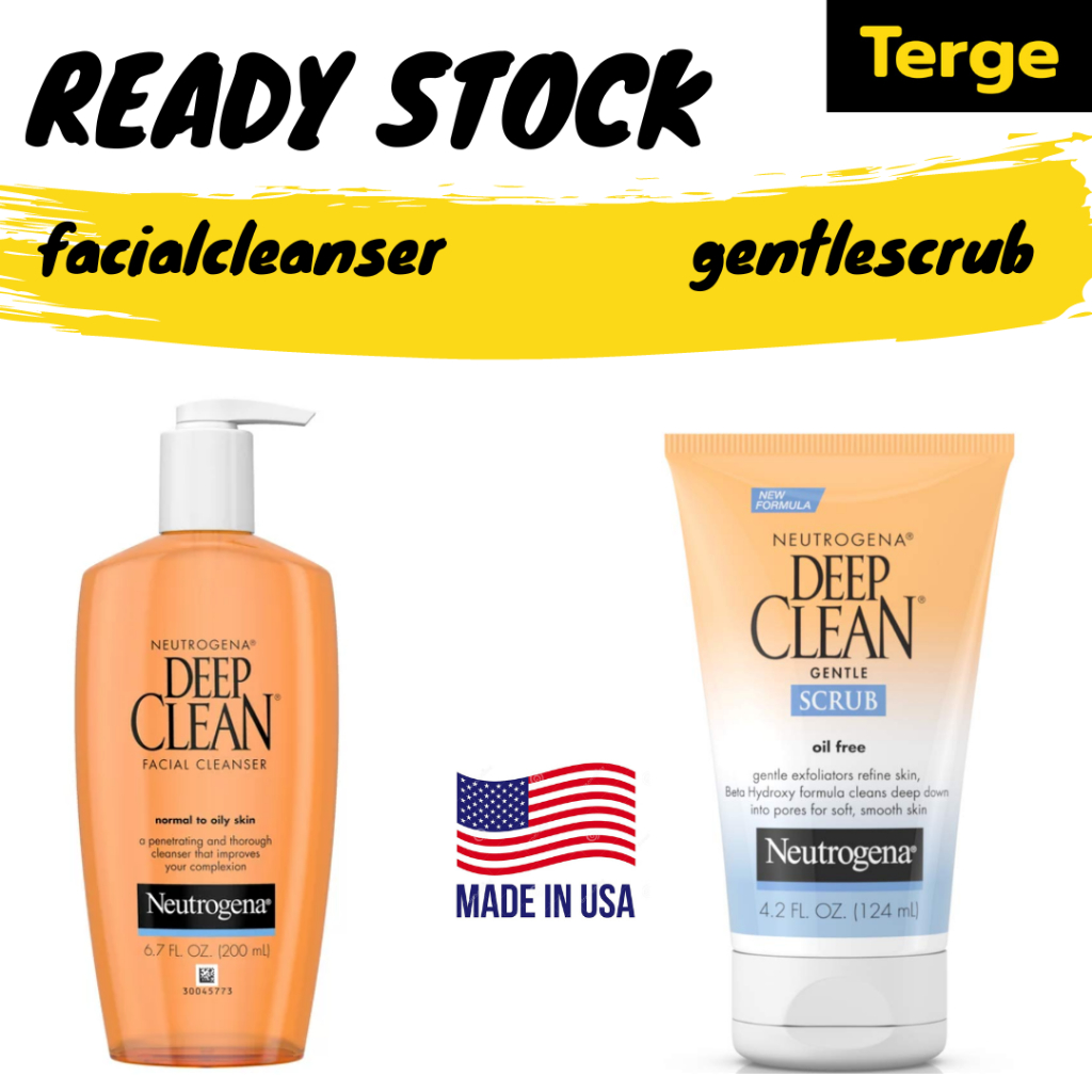 Jual ORI USA Neutrogena Deep Clean Gentle Scrub Oil Free Facial ...