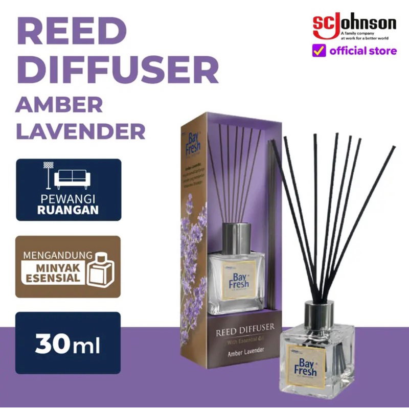 Jual Bayfresh Reed Difusser Pengharum ruangan FULL SET (Botol Kaca ...
