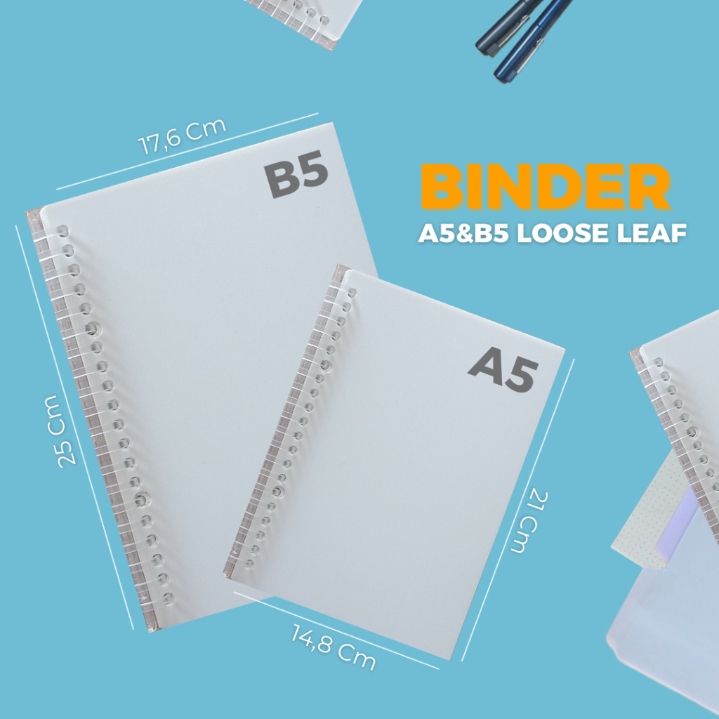 Jual Binder Lengkap (Loose Leaf, Pembatas, Dan Cover) - A5/B5 100 ...