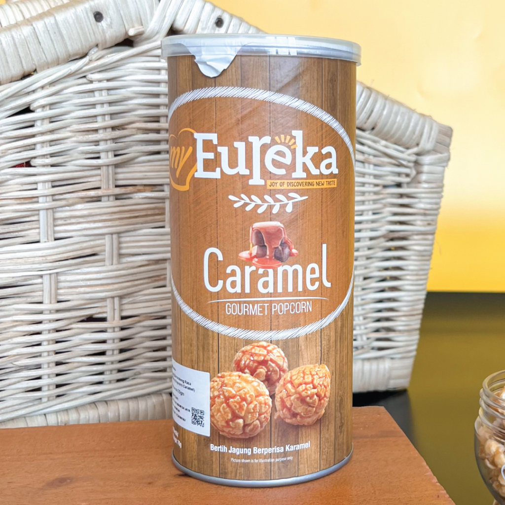Jual Eureka Popcorn Caramel Paper Can 70gr | Snack Cemilan Makanan ...