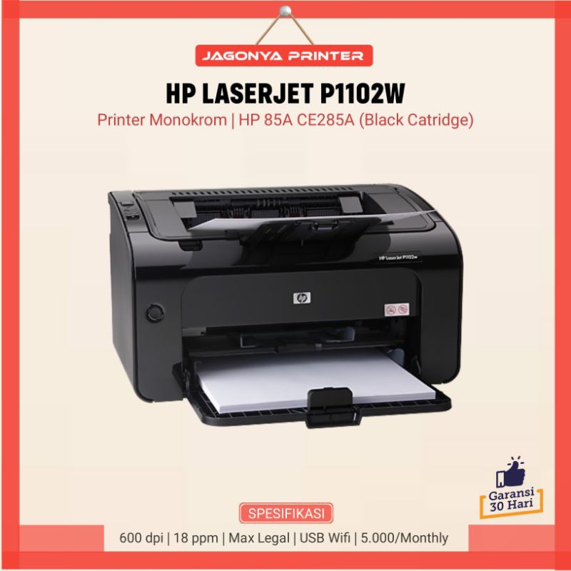 Jual Printer HP Laserjet P1102w Laser Monokrom (Wireless) Shopee