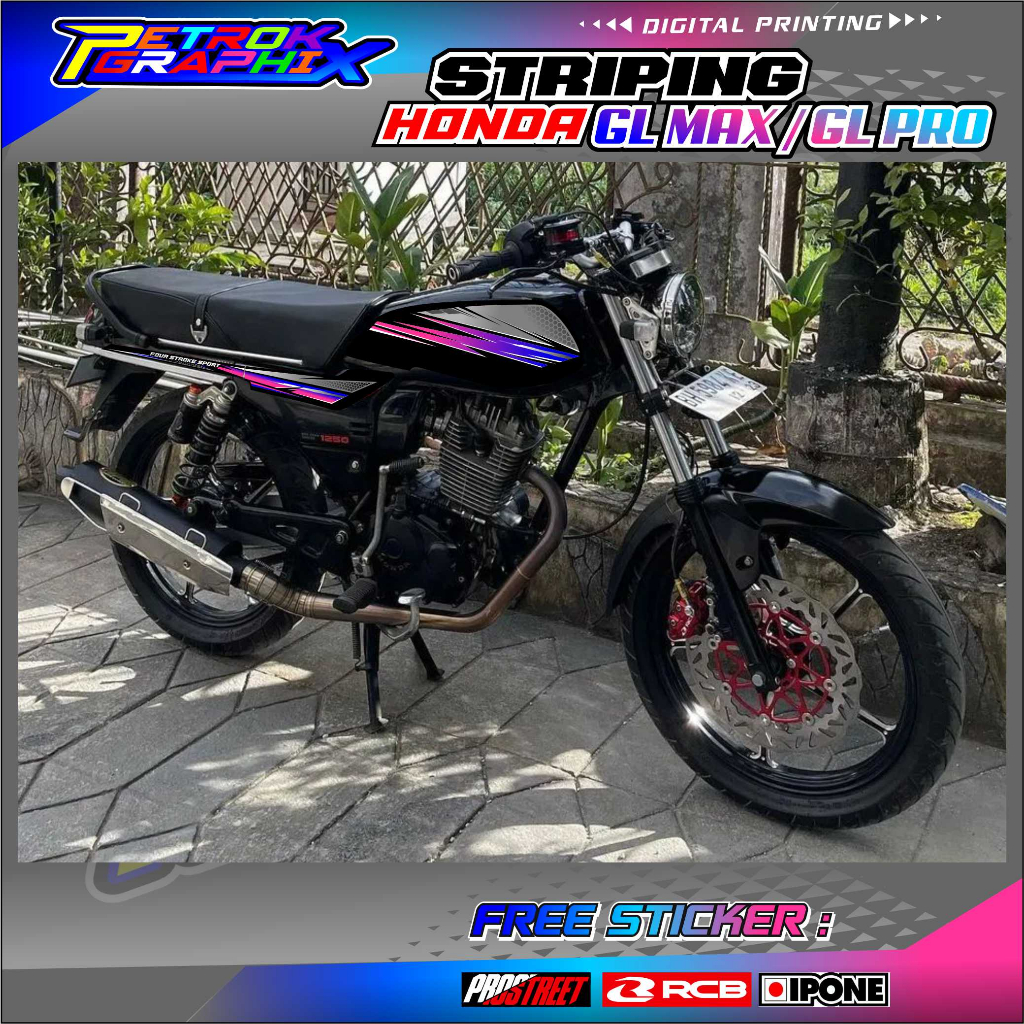 Jual STRIPING VARIASI GL PRO - GL MAX / STICKER LIST VARIASI MOTOR ...