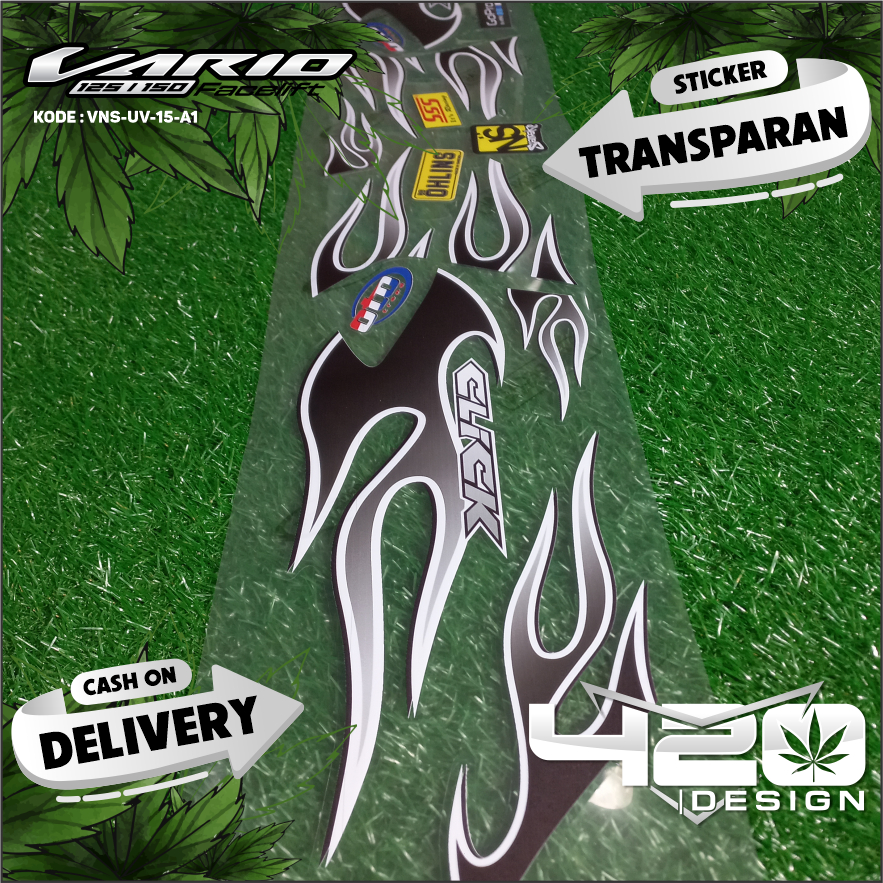 Jual Stiker Stiker UV Transparan Honda Vario New 125 150 cc Tahun 2019 ...