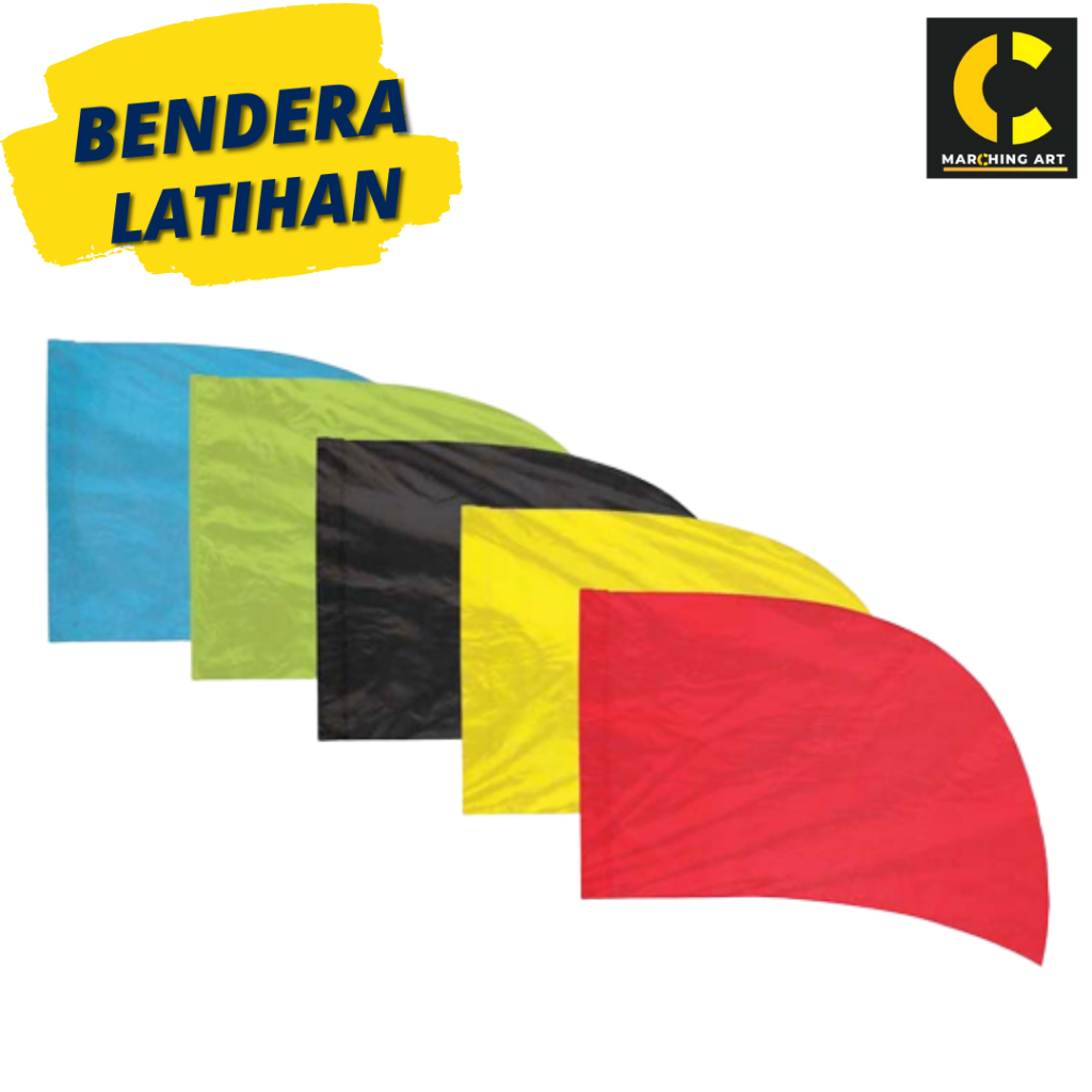 Jual Bendera Polos Color Guard Flag Marching band/Drum band kurva ...