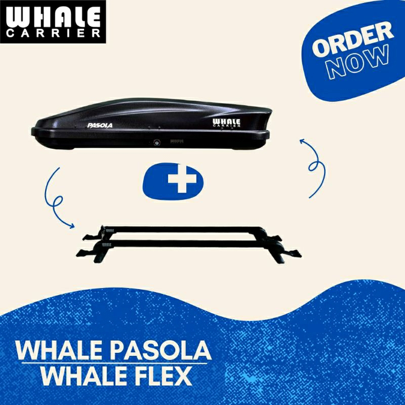 Jual Roof Box Whale Tipe Pasola Dan Cross Bar Whale Flex Shopee Indonesia