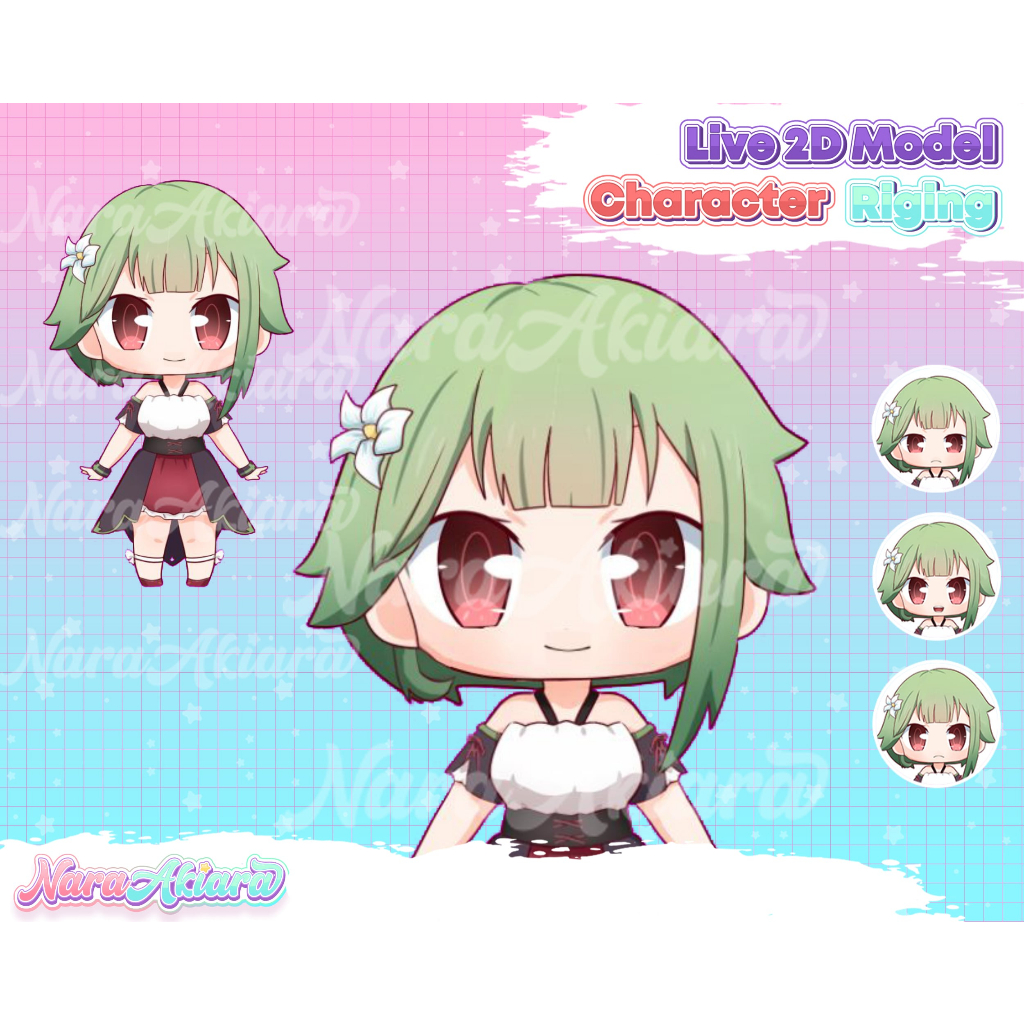 Jual Vtuber Chibi Live2d Solusi Cepat Buat Content Creator Rigging