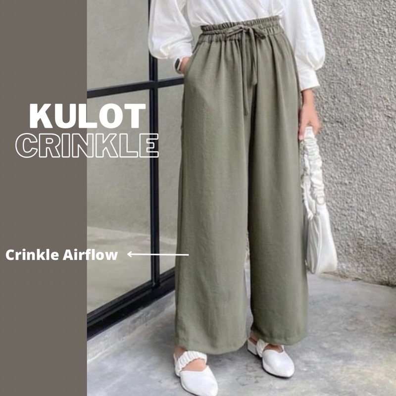 Jual Kulot Crinkle Tali Premium Jumbo Xxl Muat Bb Celana Kulot