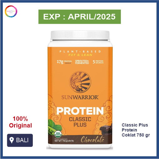 Sunwarrior Classic PLUS Protein Chocolate -- 13.2 Oz - View #8