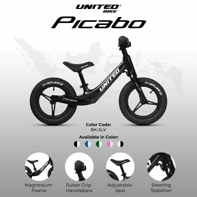 Jual Sepeda Pushbike Balance Bike Merk United Picabo Ban Pompa | Shopee ...