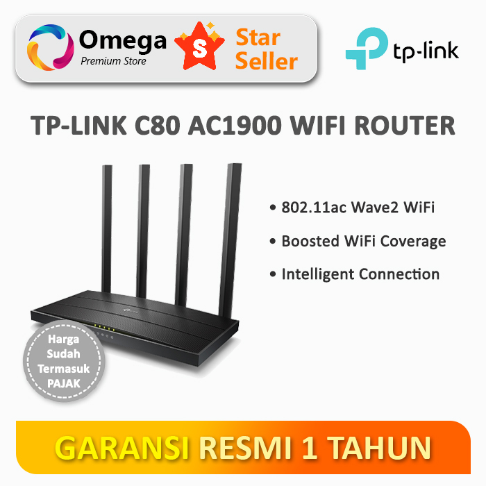 Jual TP-Link Archer C80 AC1900 Wireless MU-MIMO Wi-Fi Router | Shopee ...