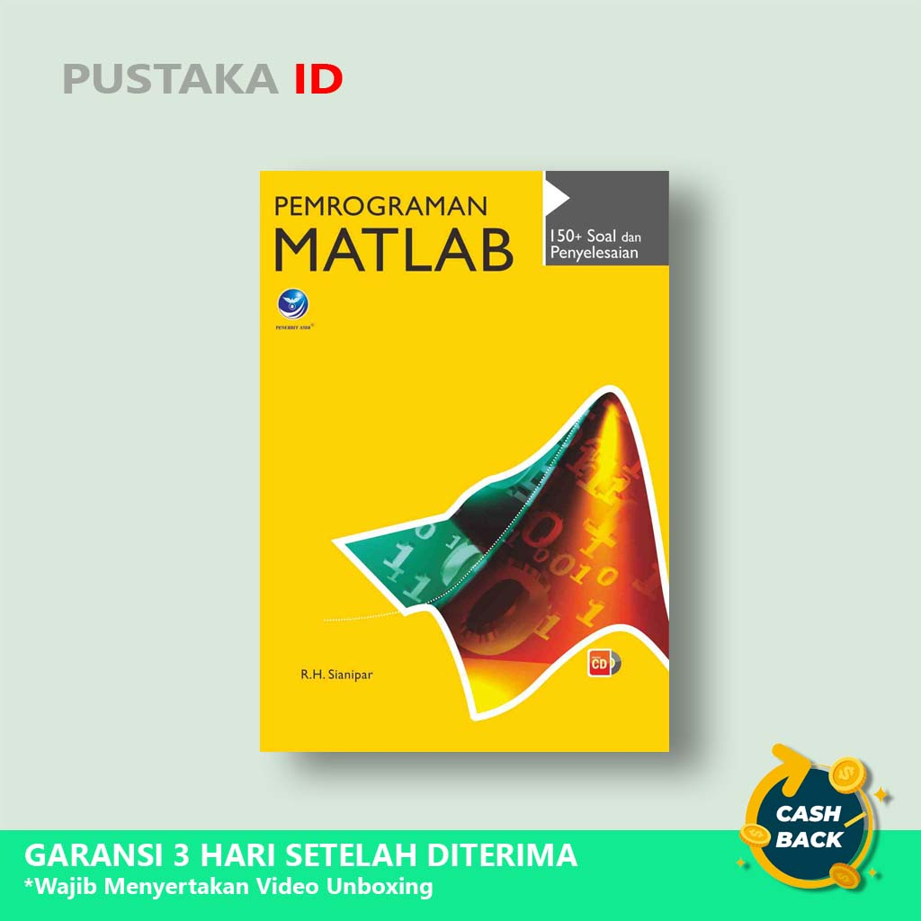 Jual Buku Pemrograman Matlab 150 Soal Dan Penyelesaian Cd Original