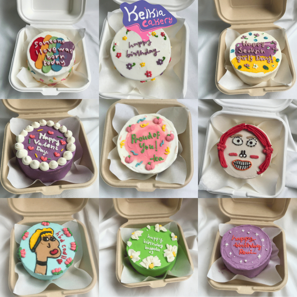 Jual (BISA DADAKAN) Korean Bento Cake D. 10 cm Custom Bento Cake