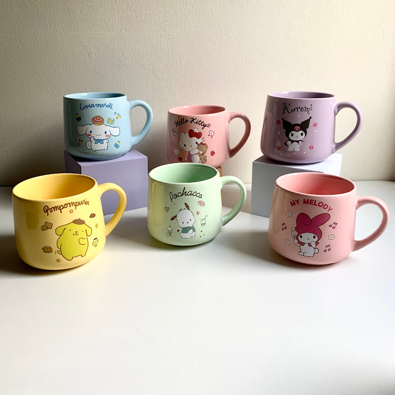 Jual Mug Keramik Sanrio Kuromi Hello Kitty Pompompurin Cinnamoroll My Melody Karakter Kartun 0897