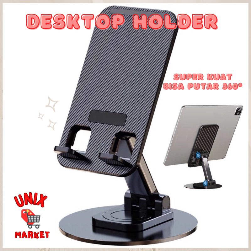 Jual HOLDER HP BESI / DESKTOP PHONE HOLDER TAB BISA PUTAR DAN LIPAT X60 ...