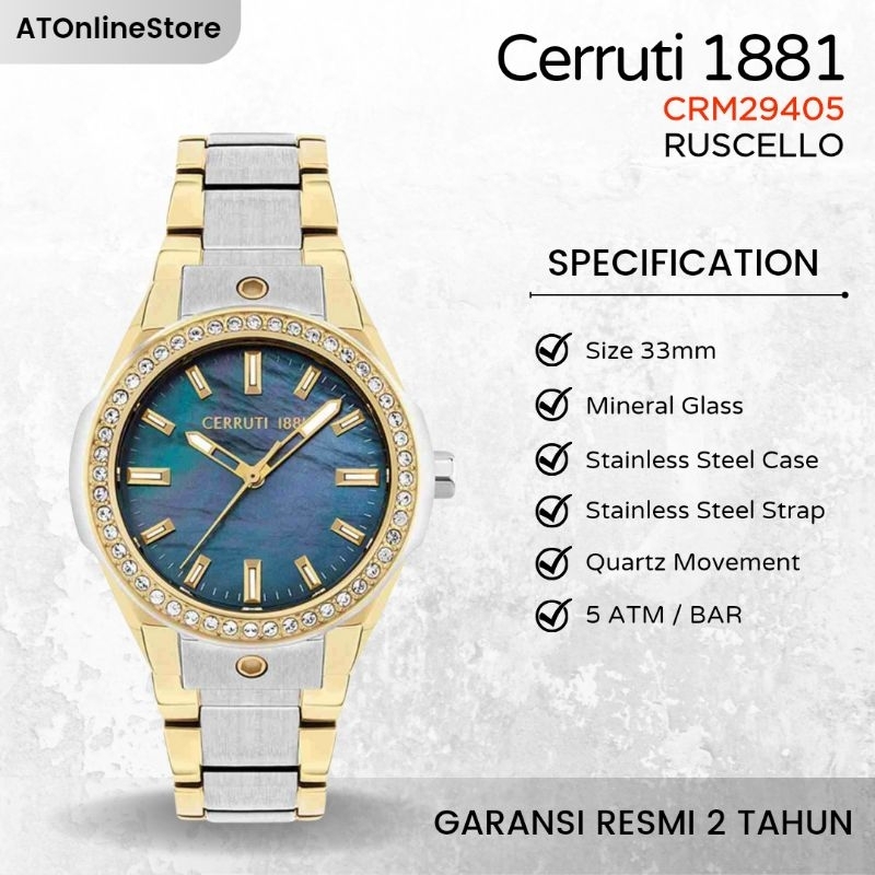 Jam Tangan Wanita Cerruti 1881 CRM29405 Ruscello ORIGINAL Resmi