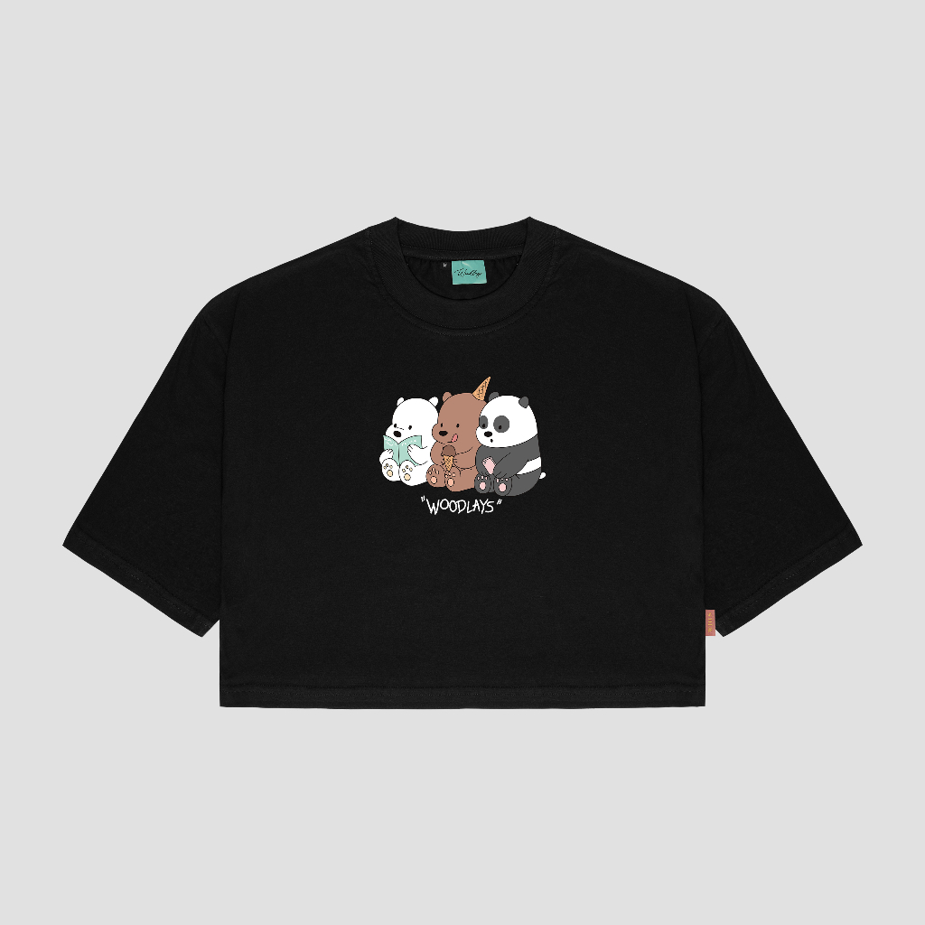 Oversize Croptop - Dubai's Signature Black Elegance main image 1