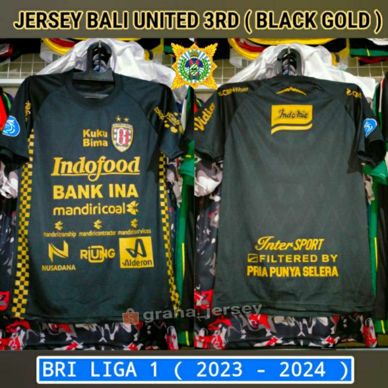 Jual Jersey Bali United FC 3rd 2023 2024 BRI Liga 1 Hitam Third