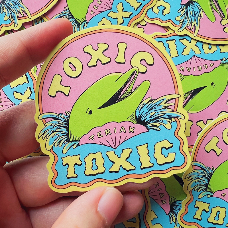 Jual Toxic - Vinyl Sticker | Shopee Indonesia