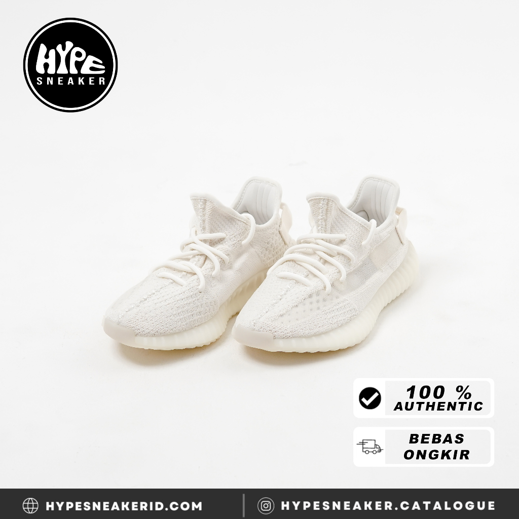 Sepatu ADIDAS YEEZY 350 V2 BONE WHITE SNEAKER 100 ORIGINAL