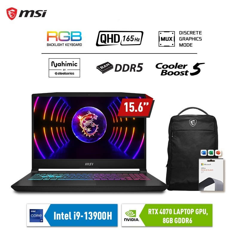 Jual MSI Katana 15 B13VGK i9 13900H 16GB SSD 1TB RTX4070 15.6" FHD W11 ...