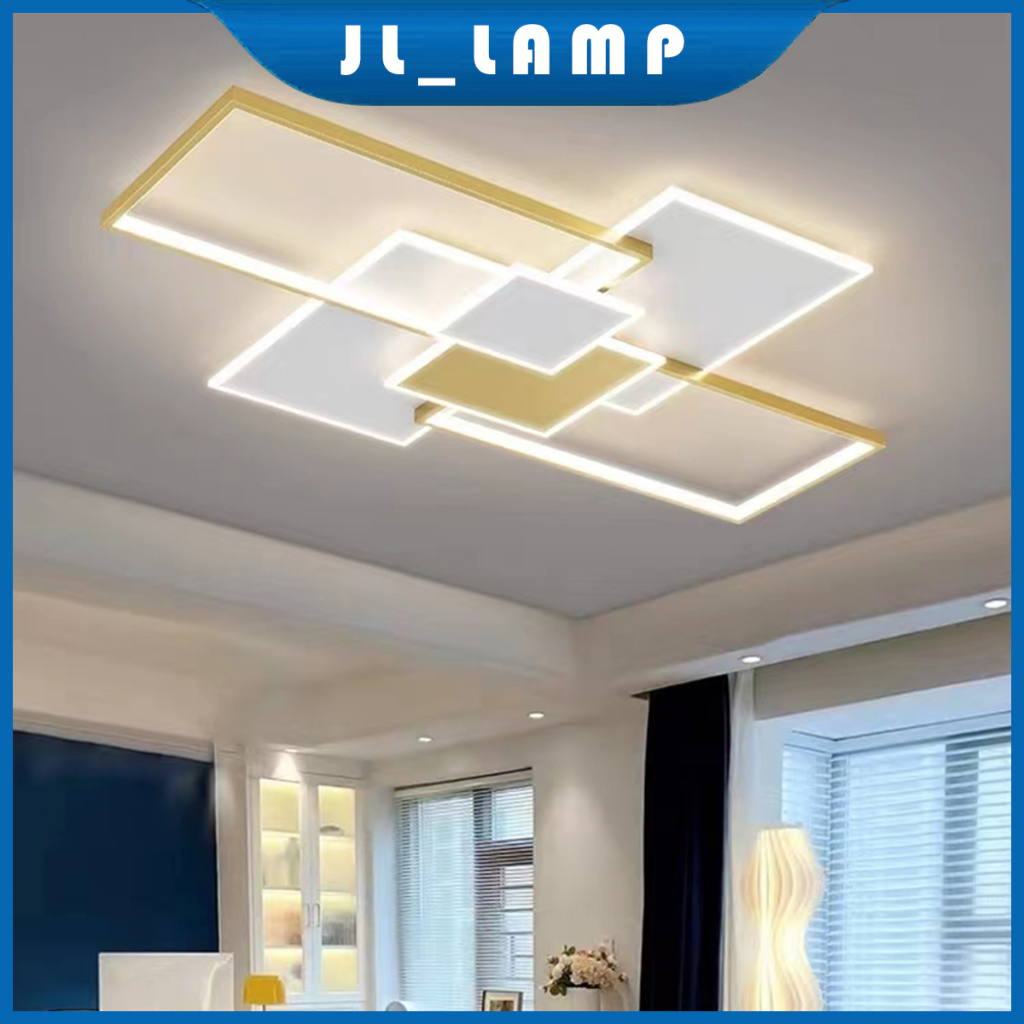 Jual Lampu Plafon Ruang Tamu Nordic Kepribadian Kreatif Persegi Kamar
