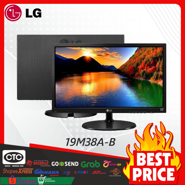 Jual Monitor LG 19M38A-B 19" HD, 60Hz, VGA | Shopee Indonesia