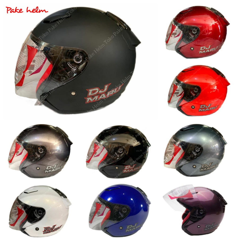 Jual helm kyt half face dj maru solid xl xxl Shopee Indonesia