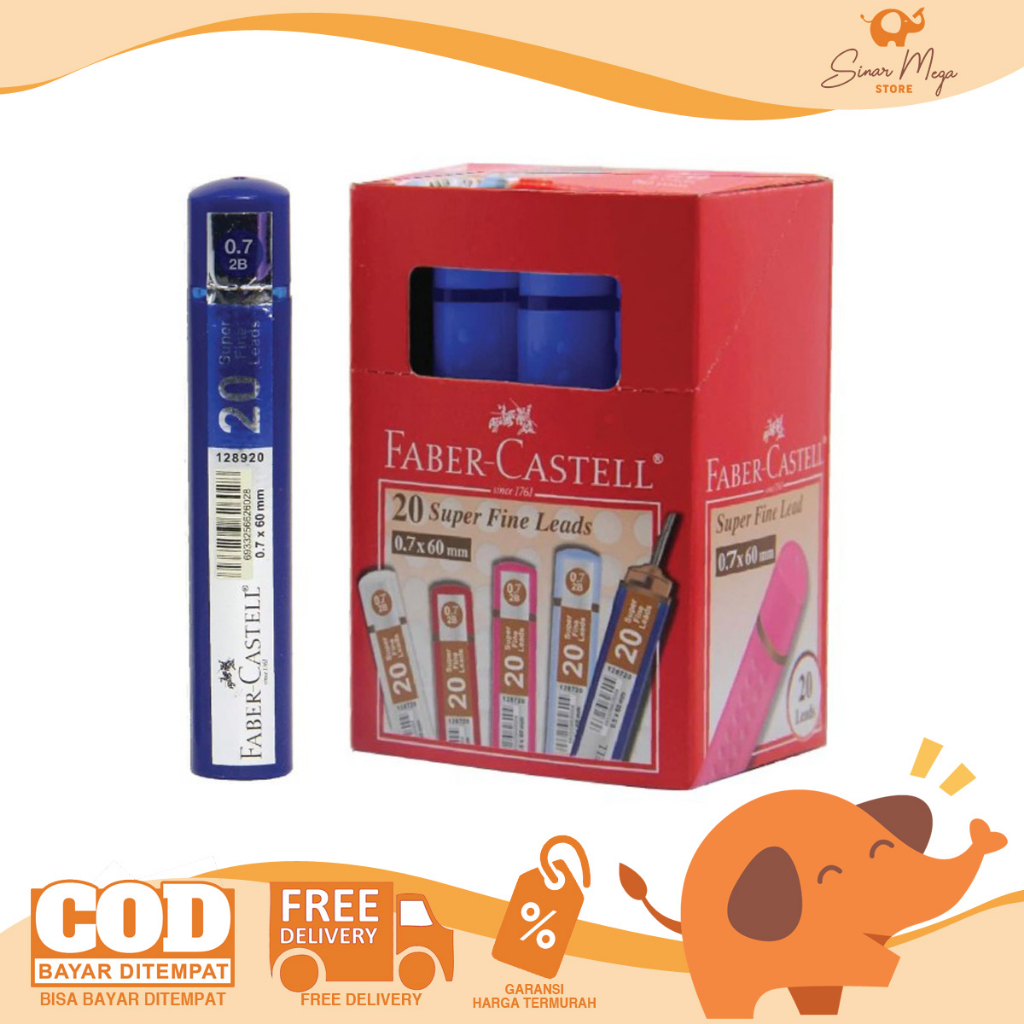 Jual Faber Castell Refill Pensil 2B Lead Superfine 0.5mm | Shopee Indonesia